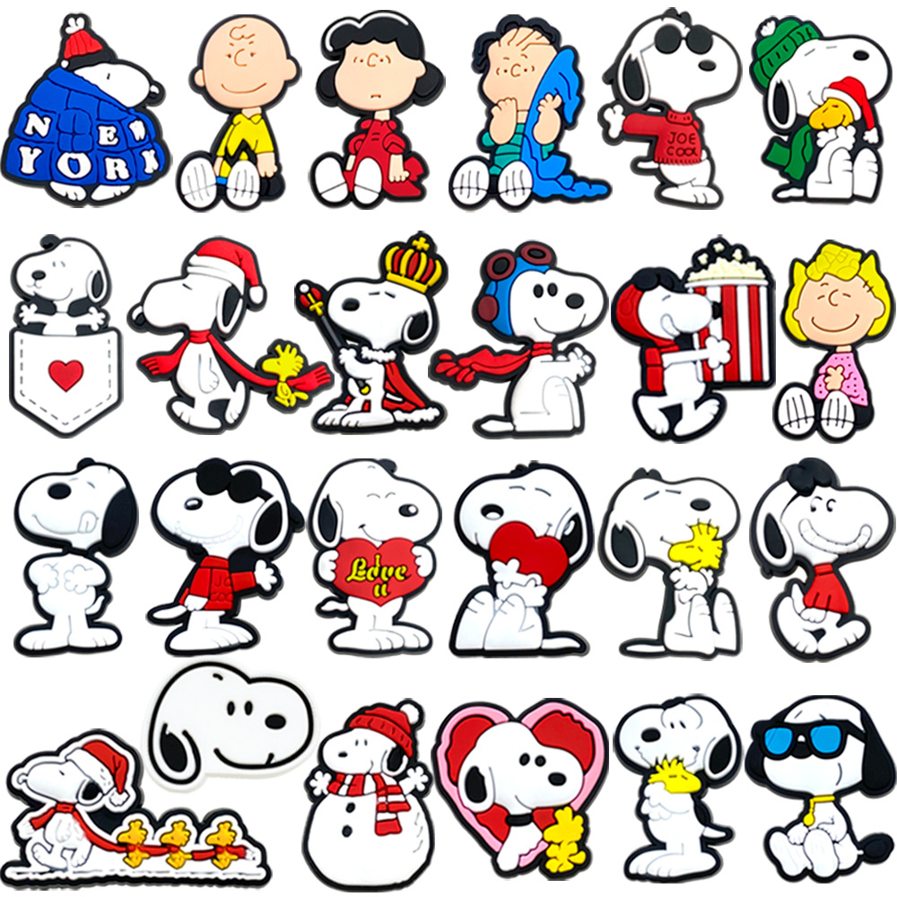 Eve Party - 12-24pcs Kawaii Cartoon Shoe Charms For