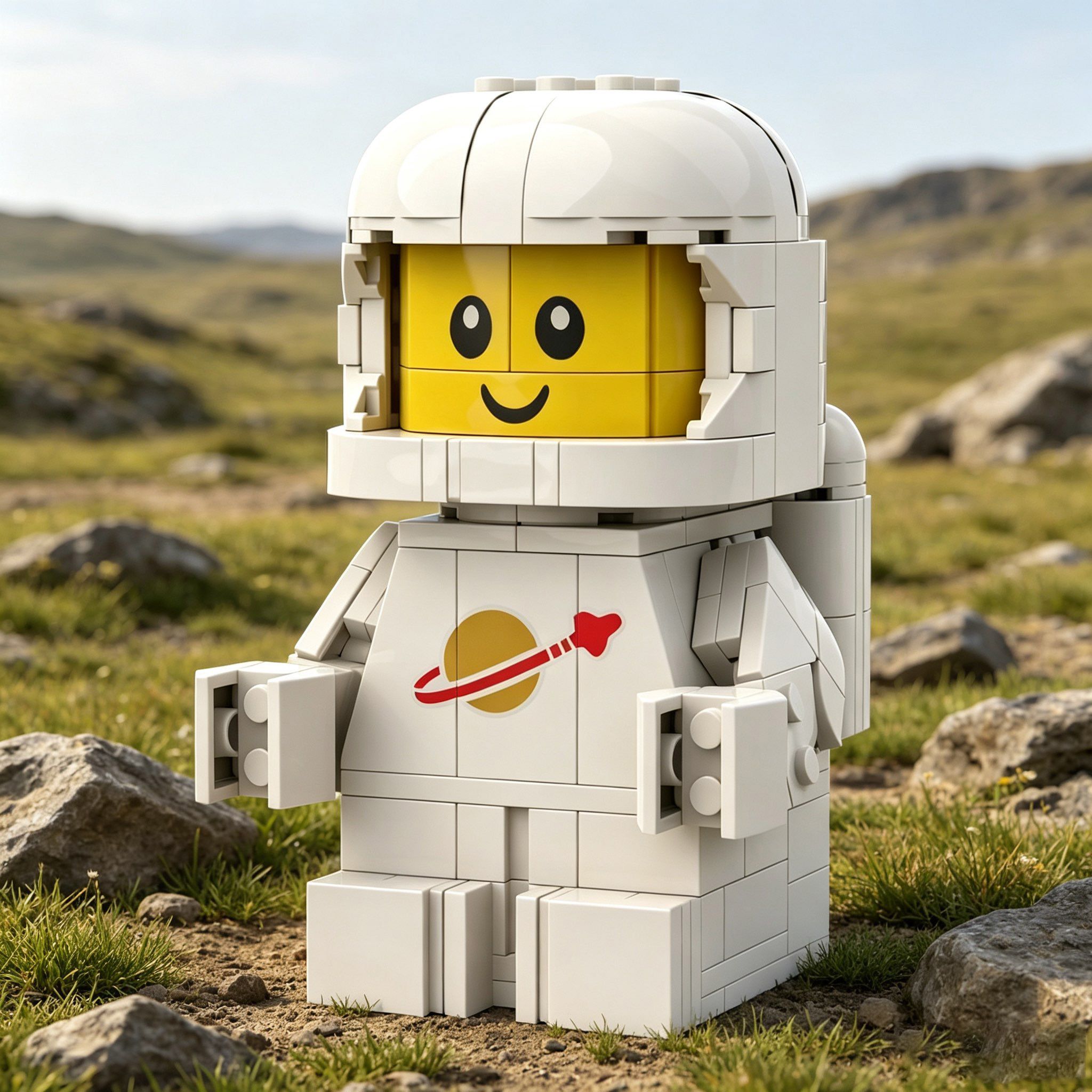 Event & Party Supply - Classic Space Astronaut Character Building Blocks