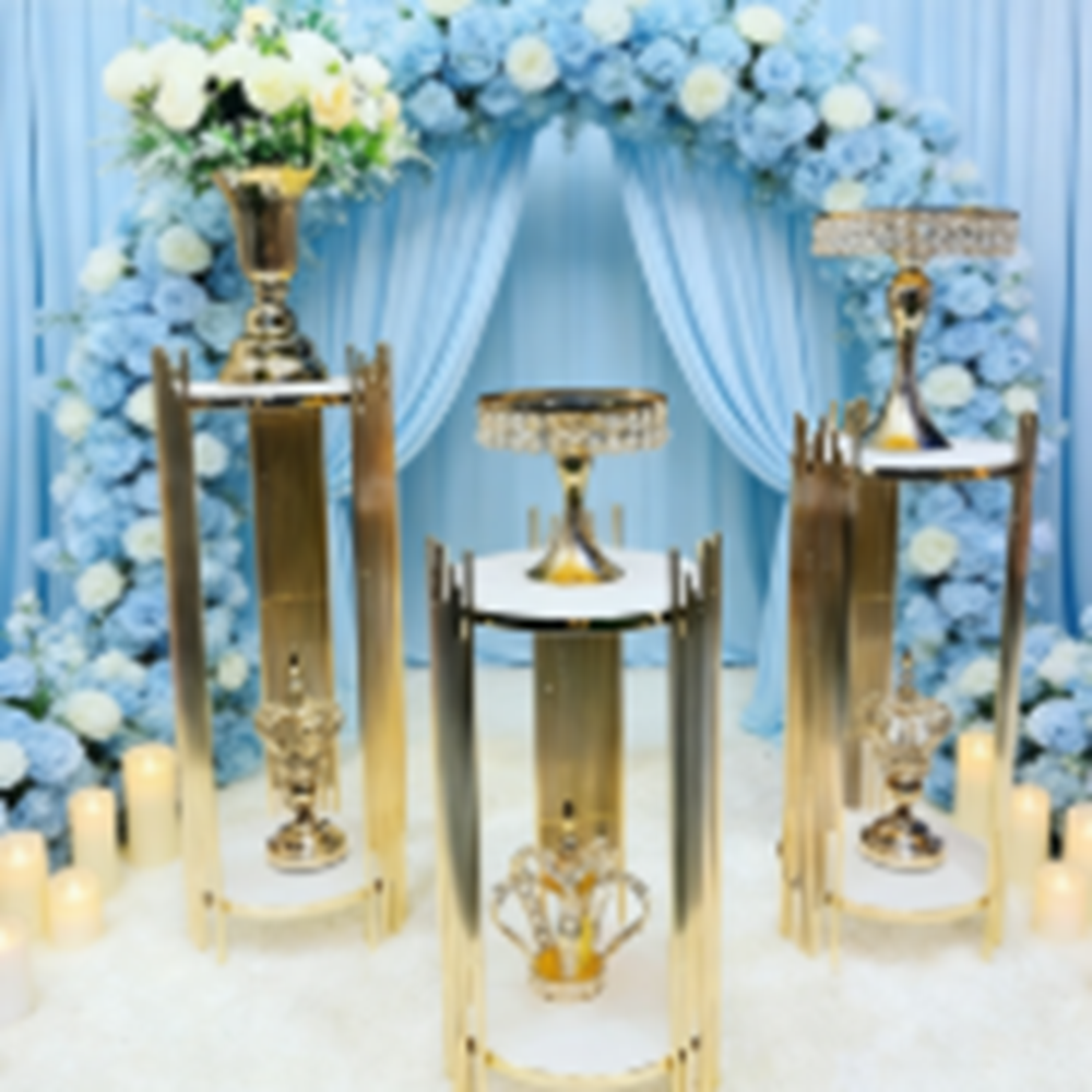 decoration gold metal walkway  - огляд і ціна Dessert Table Backdrop