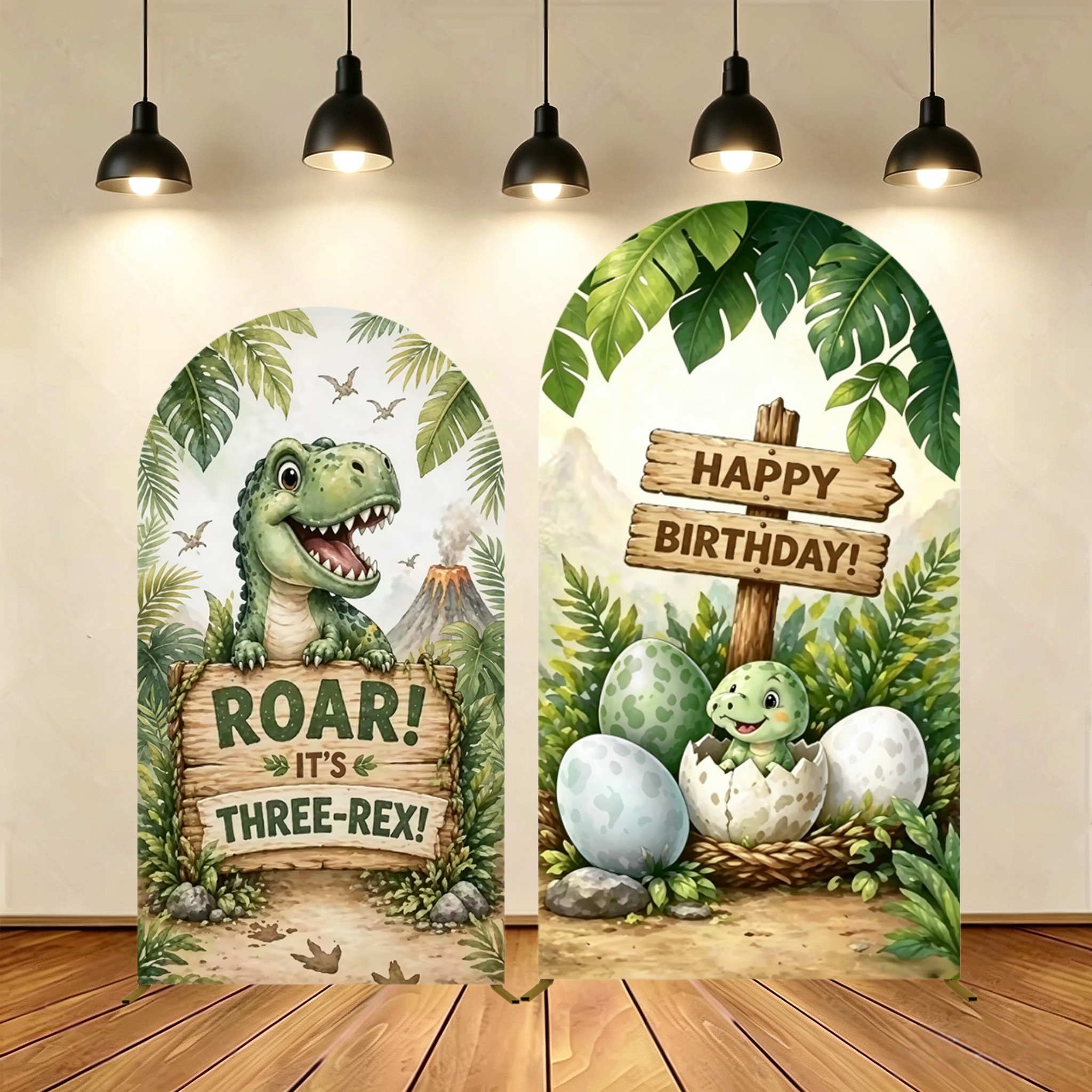 Yeele Dinosaur Themed Arch Cov - огляд і ціна Dessert Table Backdrop