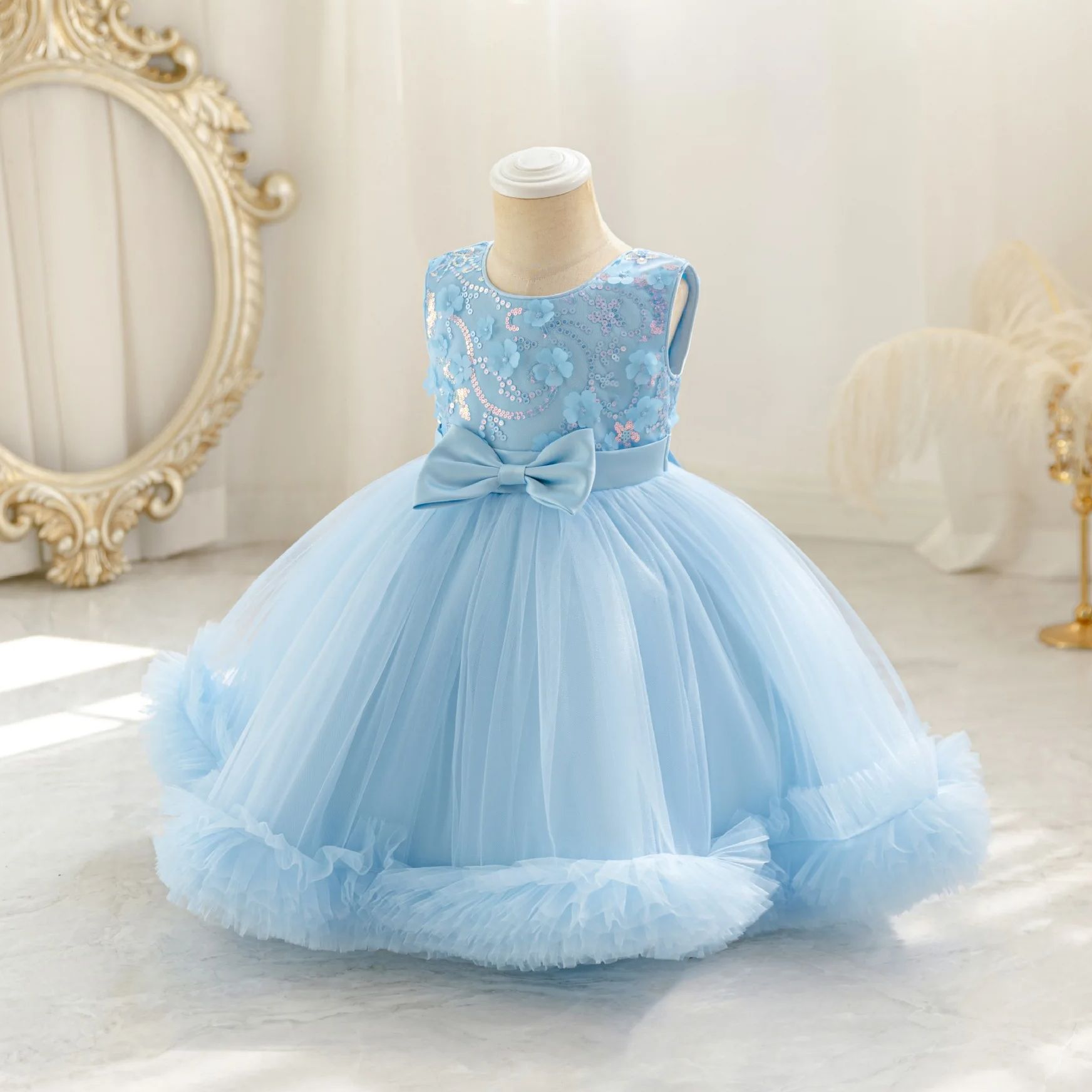 HETISO Tulle Puffy Flower Girl - огляд і ціна Glitter Tablecloth