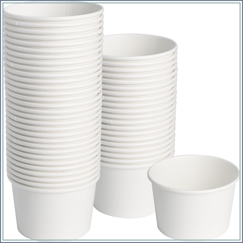 50pcs 8oz Paper Ice Cream Cups - огляд і ціна Plastic Cup 50Pcs