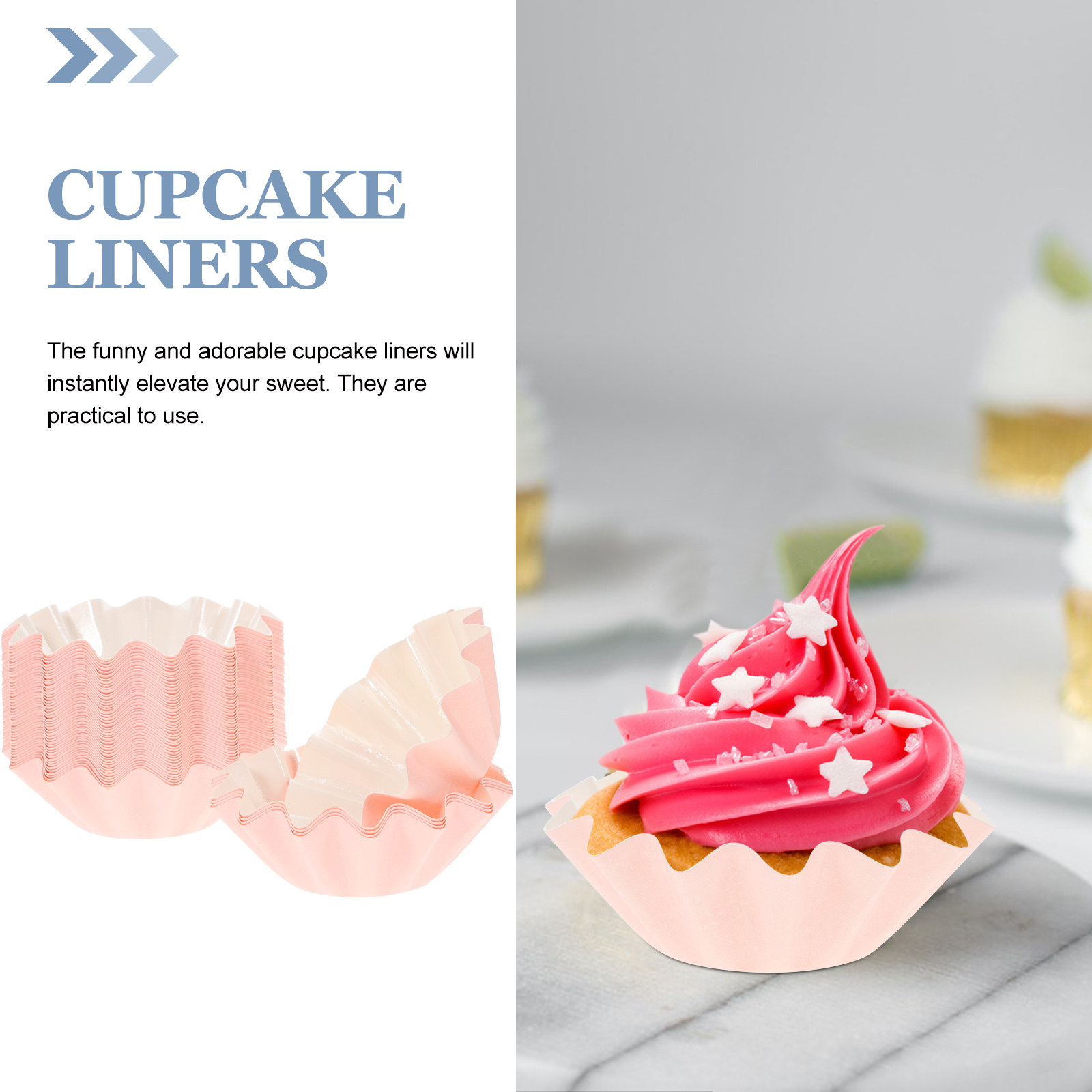 50Pcs Cupcake Liners Paper Bak - огляд і ціна Plastic Cup 50Pcs