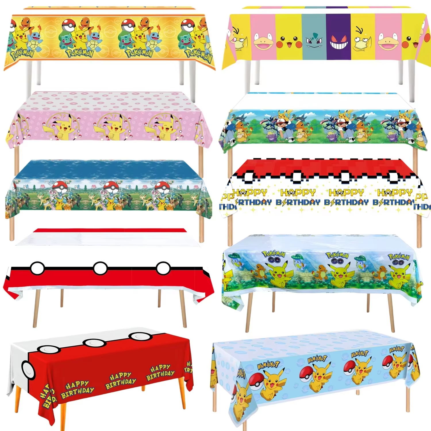 Pokemon Tablecloth Birthday Pa - огляд і ціна Table Cloth Disposable