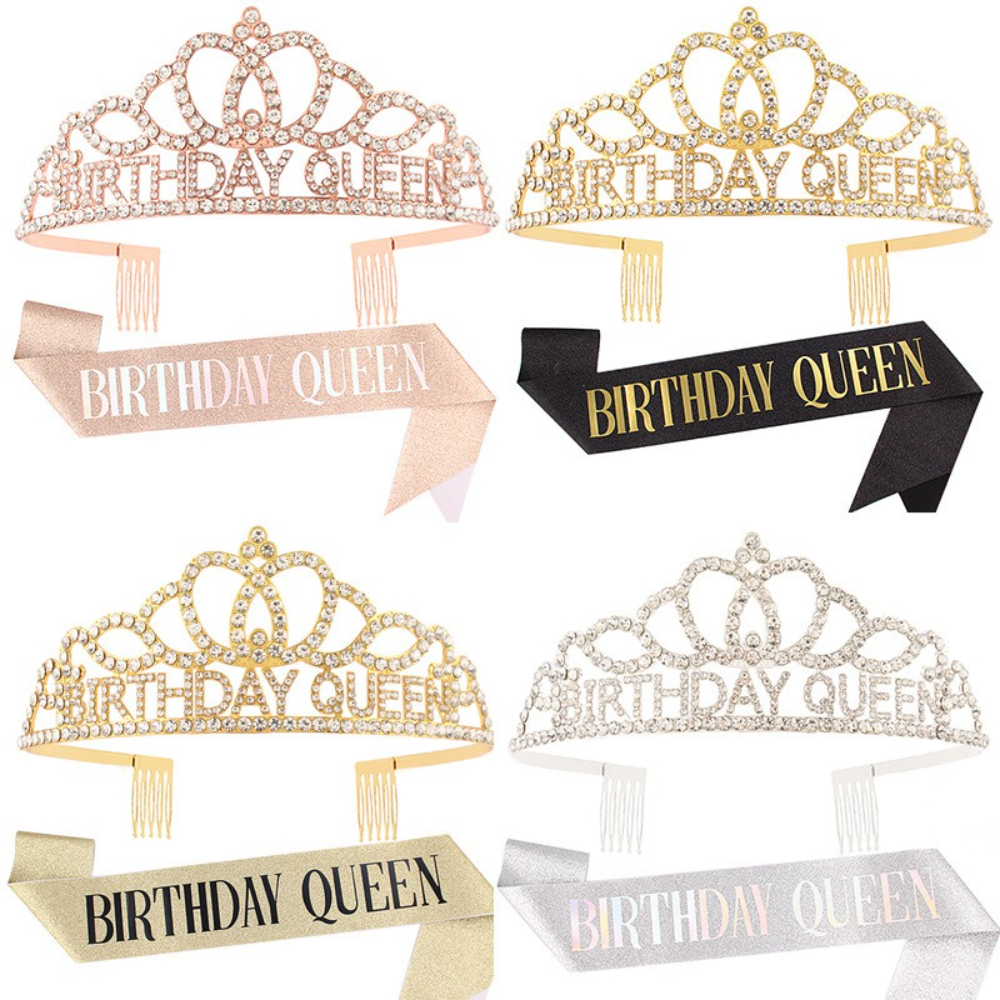 Rose Gold Glitter Birthday Que - огляд і ціна Birthday Sash Glitter