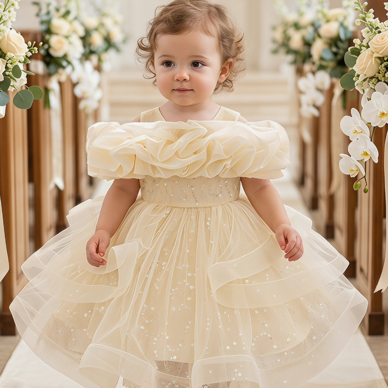 2026 Children Girls Tulle Bead - огляд і ціна Glitter Tablecloth