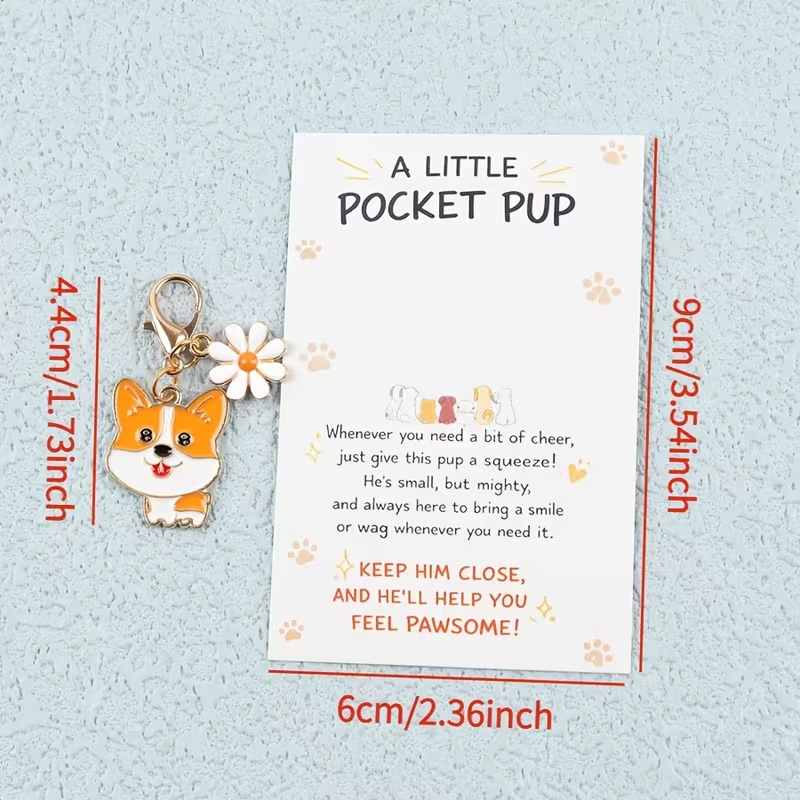 10 Cute Cartoon Puppy Keychain - огляд і ціна Event Party