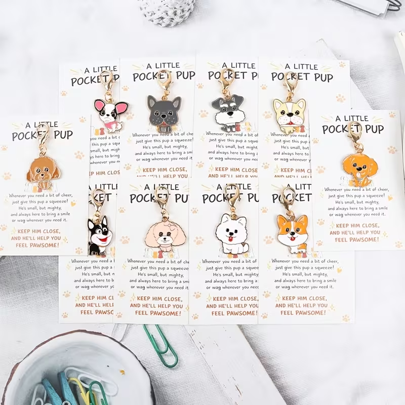 10 Cute Cartoon Puppy Keychain - огляд і ціна Event Party
