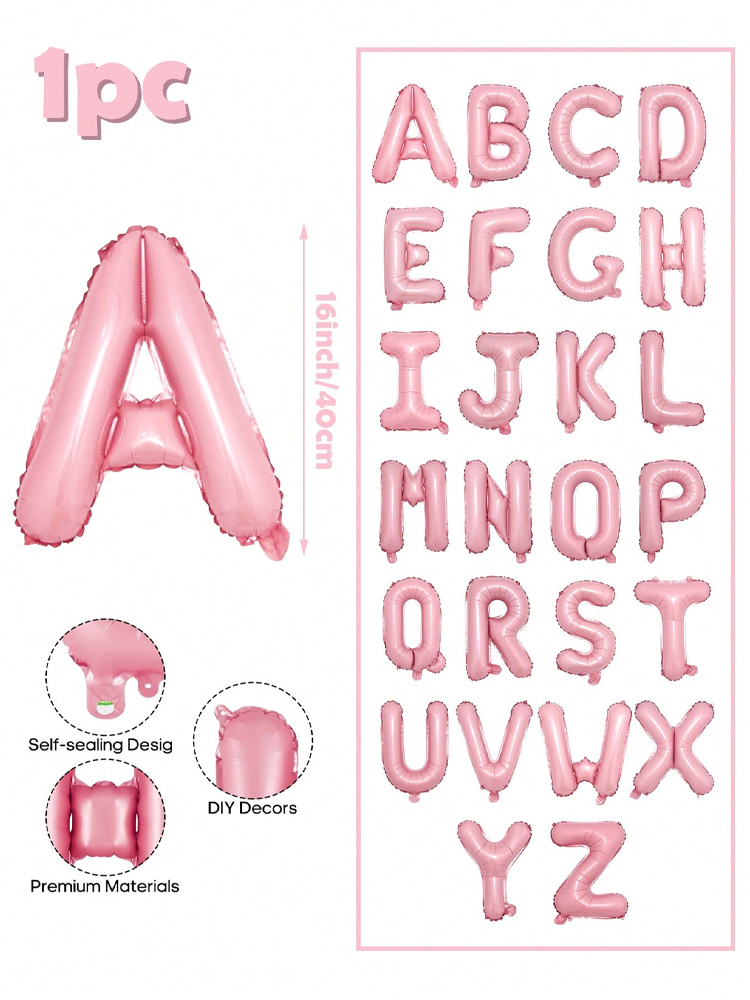 16 inch pink letter decoration - огляд і ціна Event Z