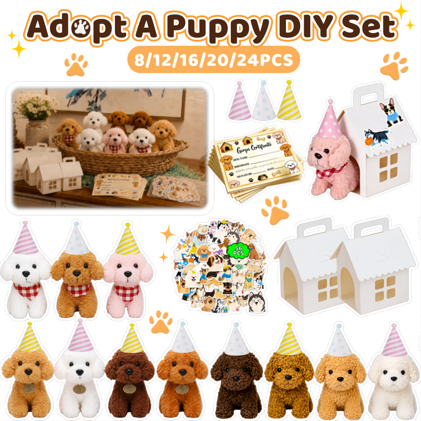 8-24Set Teddy Dogs DIY Adopt A - огляд і ціна Event Party