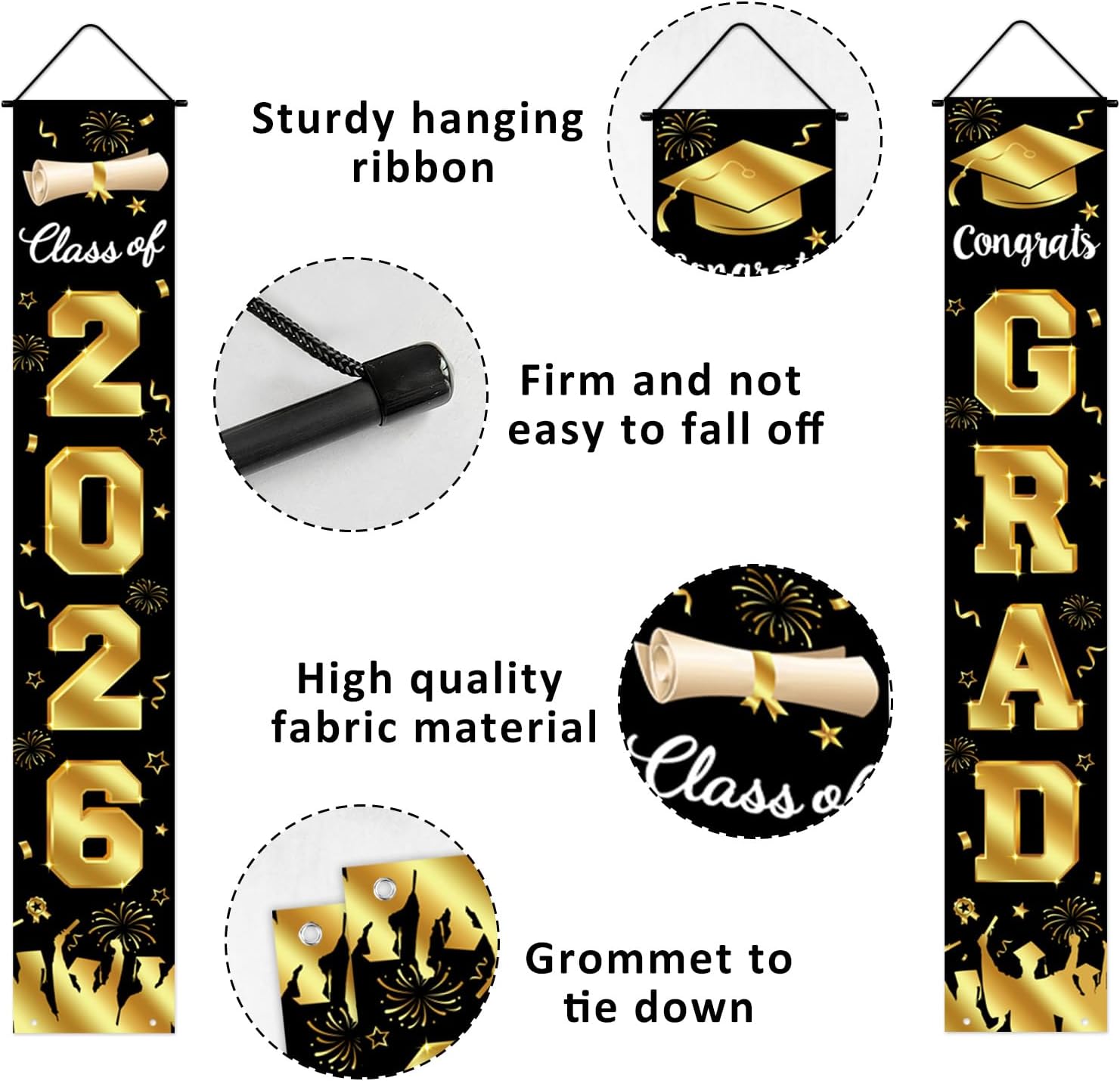 Graduation Decorations 2026 Po - огляд і ціна Party Banner Gold