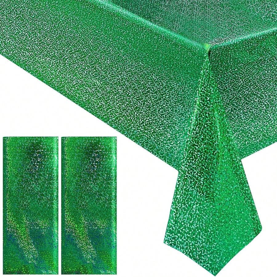 1 Pc Green Holographic Tablecl - огляд і ціна Table Cloth Disposable