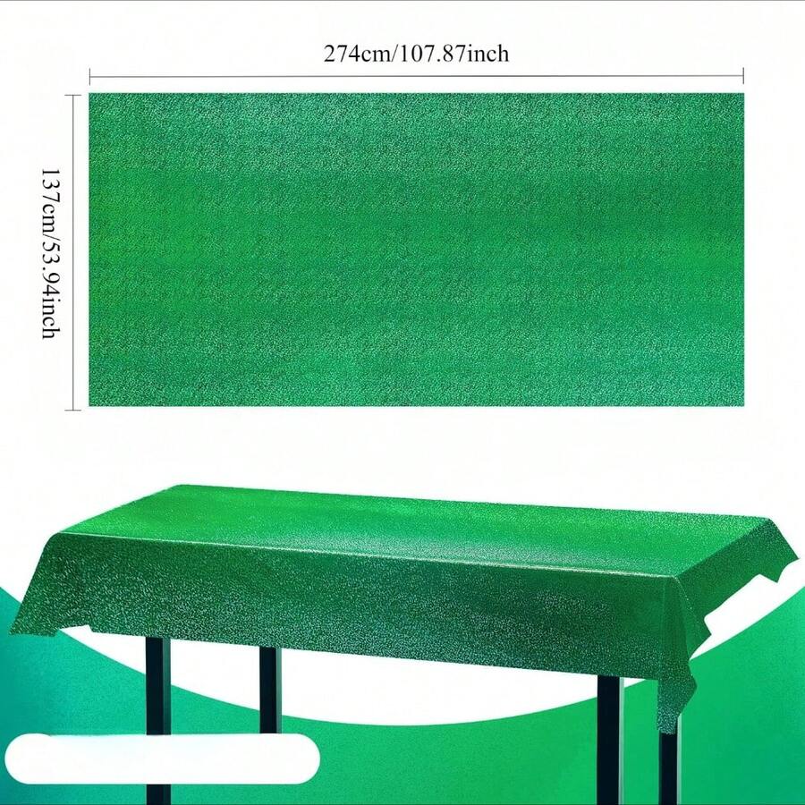 1 Pc Green Holographic Tablecl - огляд і ціна Table Cloth Disposable