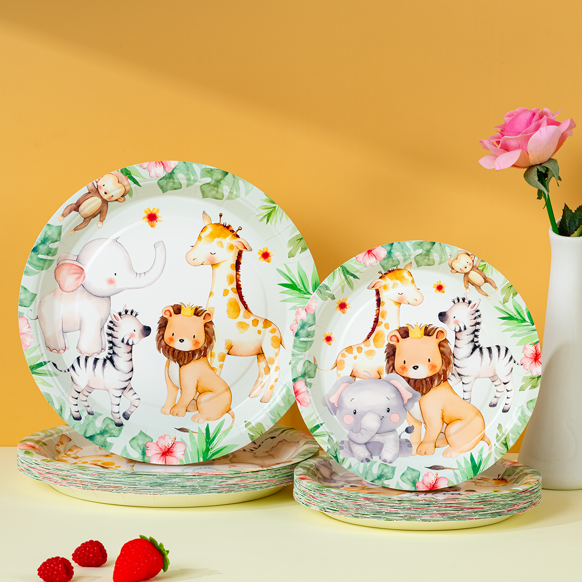 Jungle Safari Animal Paper Pla - огляд і ціна Event Party