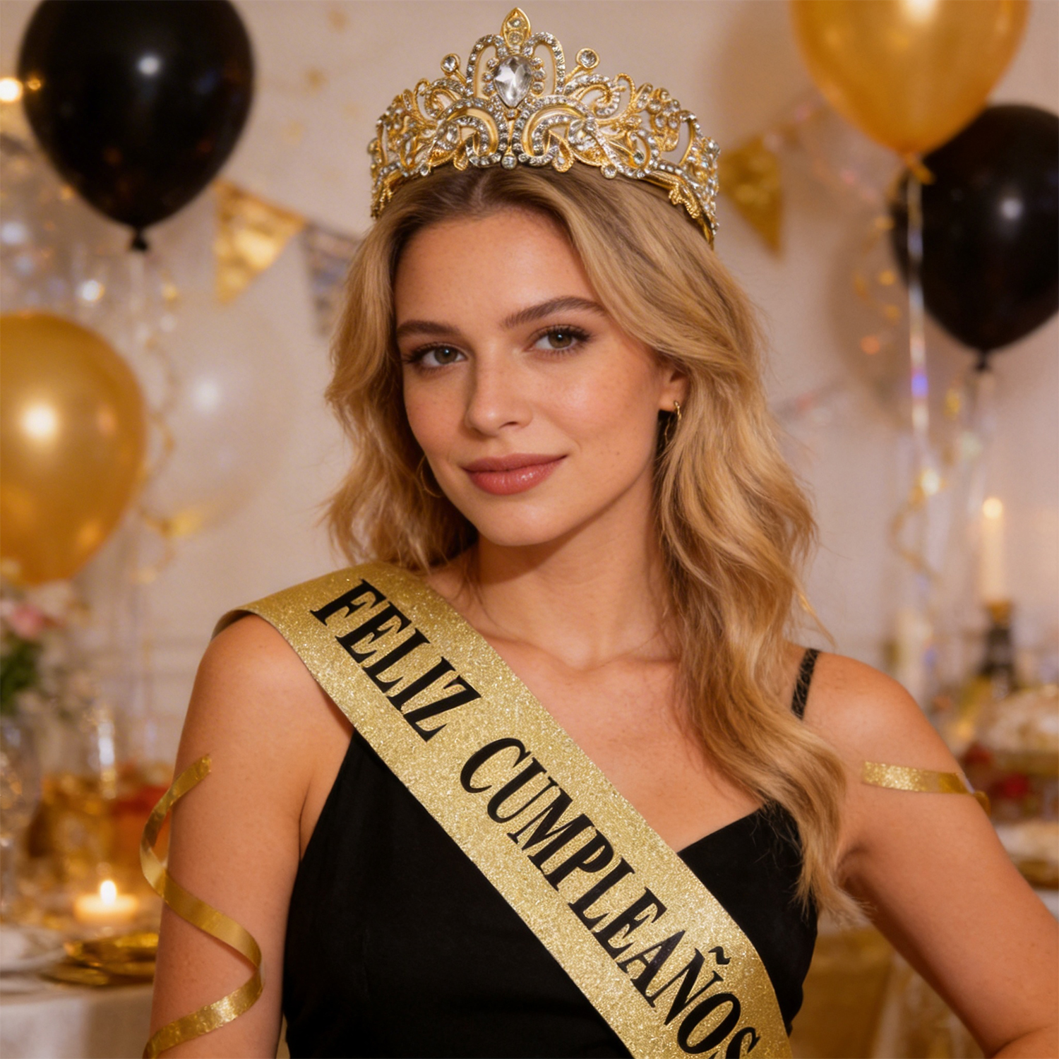 Gold Glitter Feliz Cumpleaños  - огляд і ціна Birthday Sash Glitter