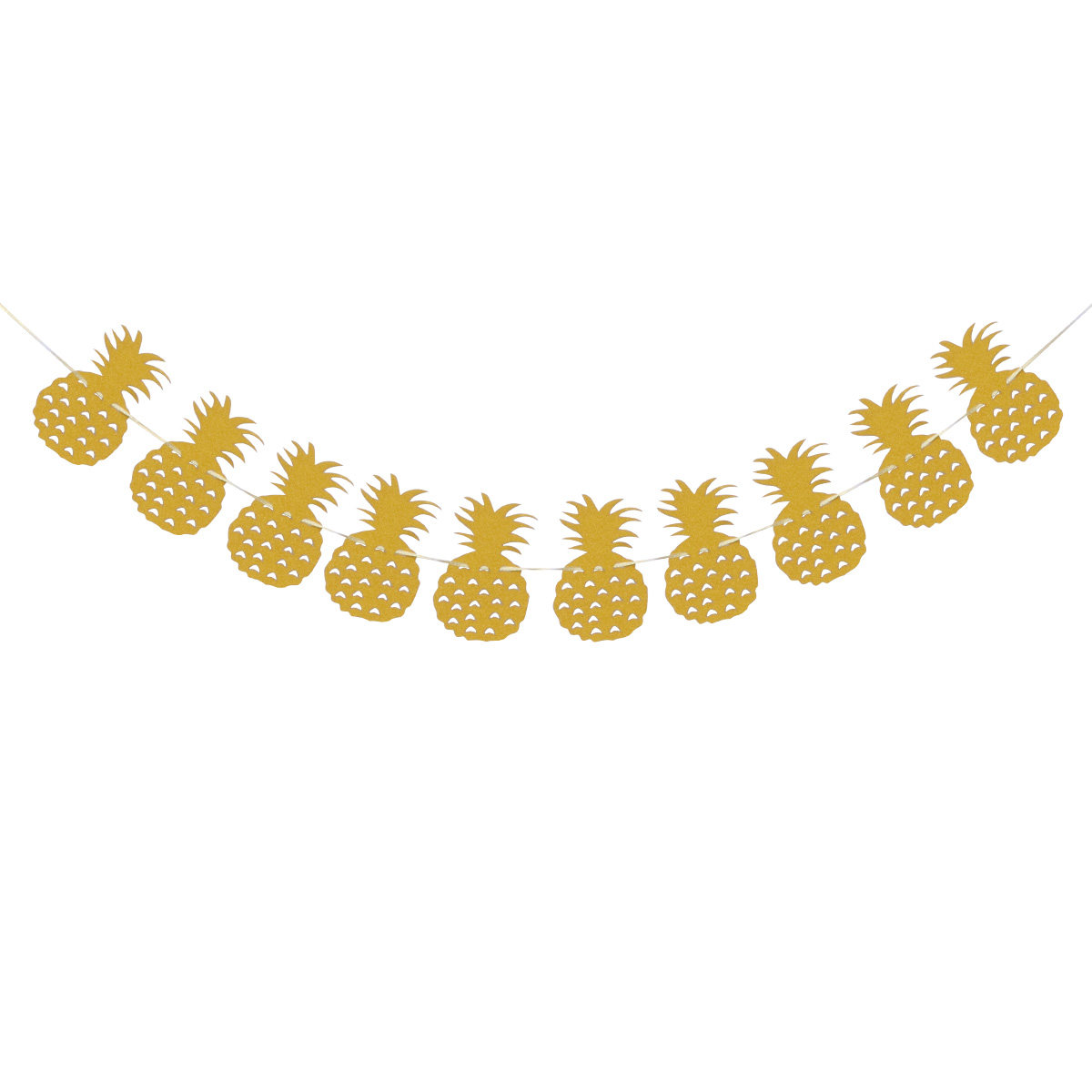 Gold Pineapple Party Garland G - огляд і ціна Party Banner Gold