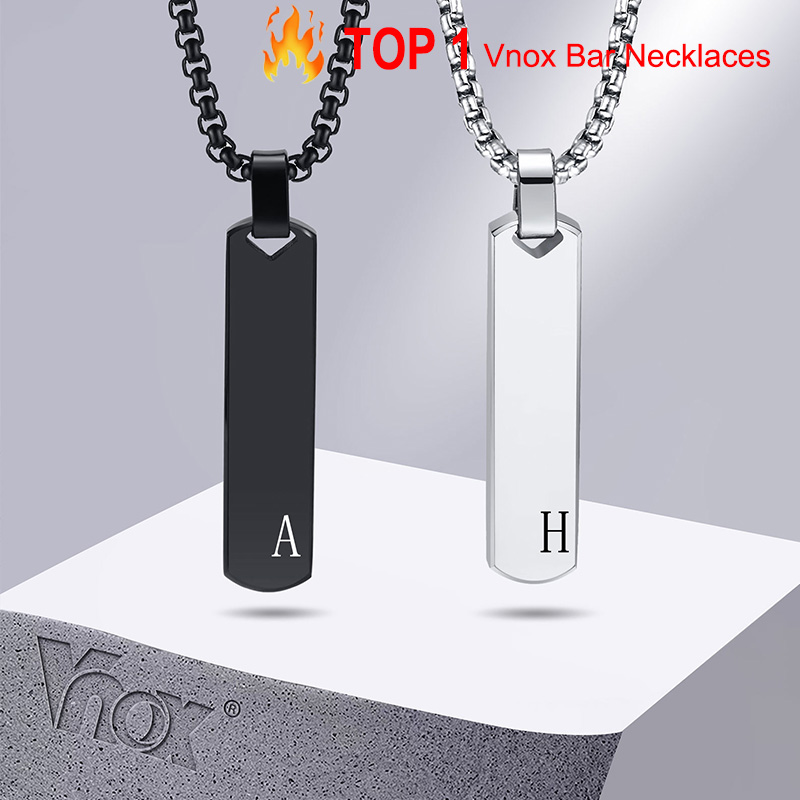 Vnox Initial Bar Necklace for  - огляд і ціна Event Z