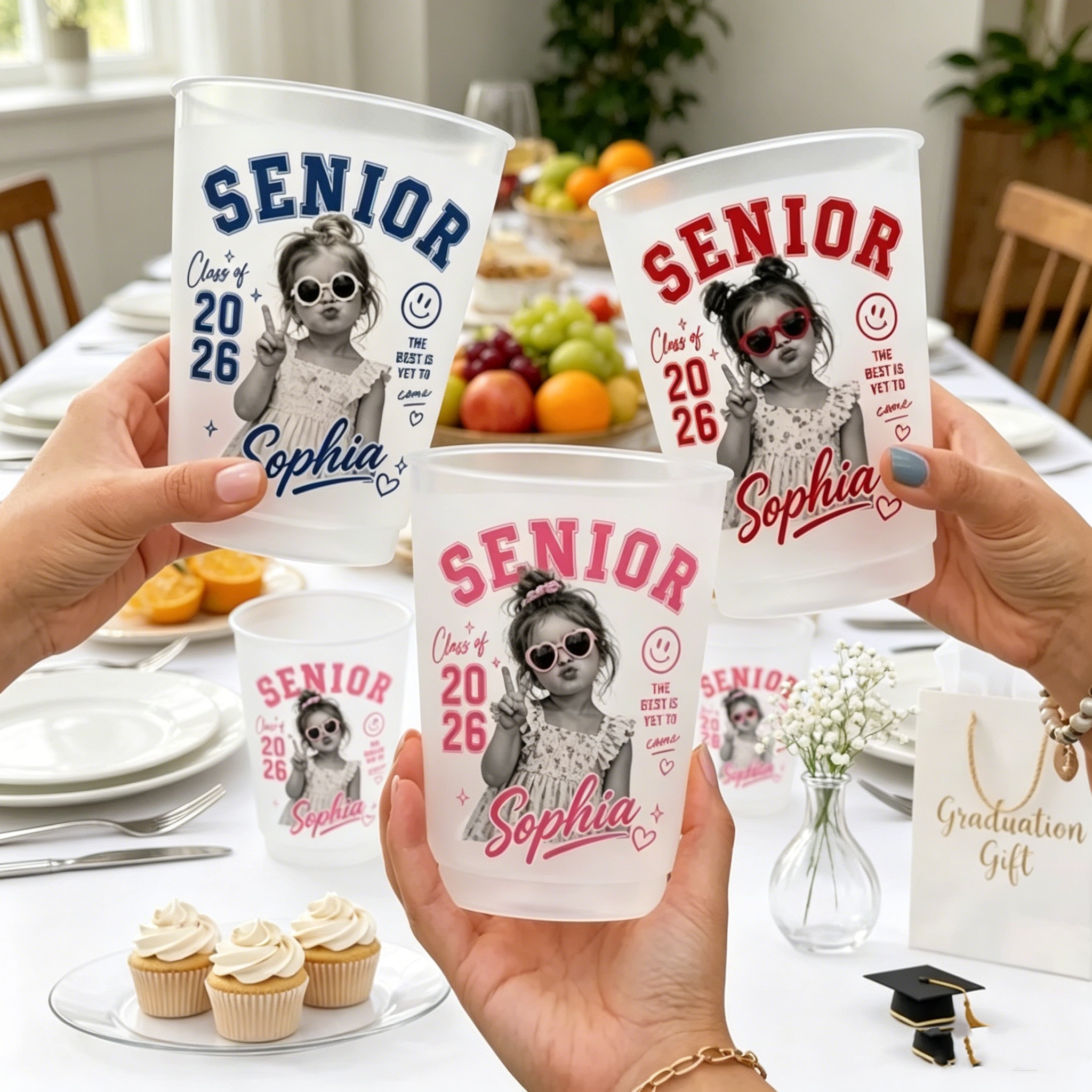 10/50 Personalized Senior Phot - огляд і ціна Plastic Cup 50Pcs