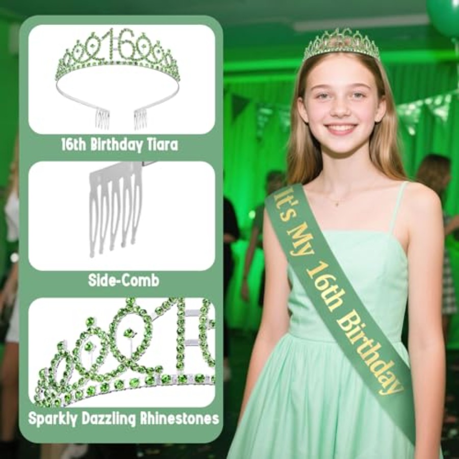 Birthday Decorations for Girls - огляд і ціна Birthday Sash Glitter
