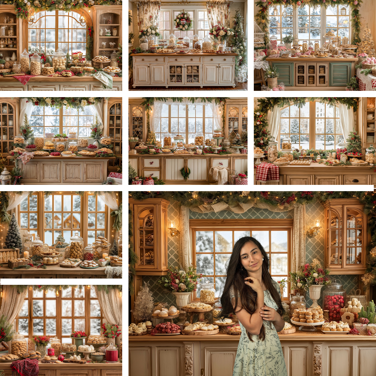 Christmas-Themed Dessert Table - огляд і ціна Dessert Table Backdrop