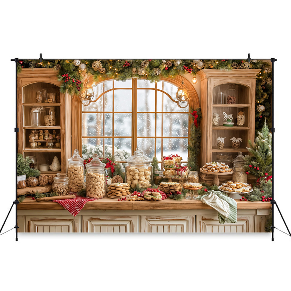 Christmas-Themed Dessert Table - огляд і ціна Dessert Table Backdrop