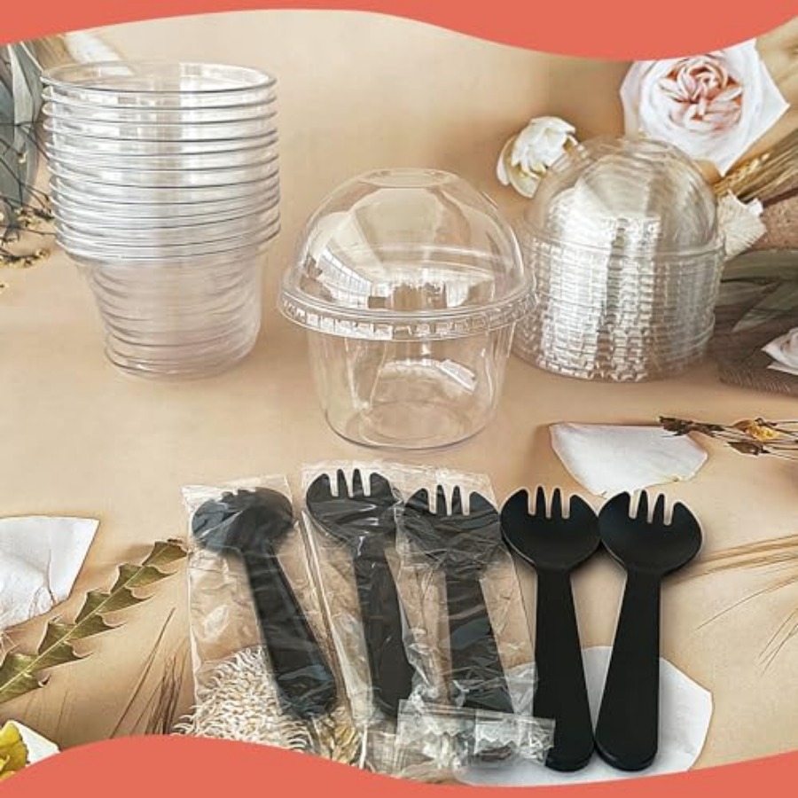 100Pcs Plastic Dessert Cups, 5 - огляд і ціна Plastic Cup 50Pcs