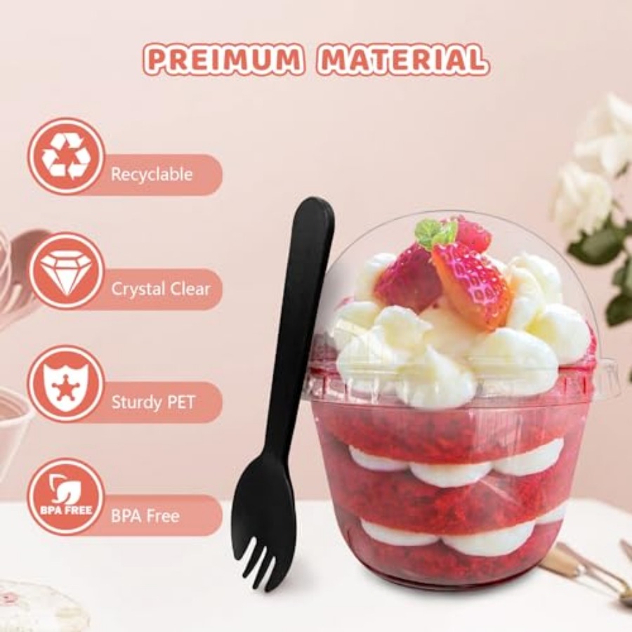 100Pcs Plastic Dessert Cups, 5 - огляд і ціна Plastic Cup 50Pcs