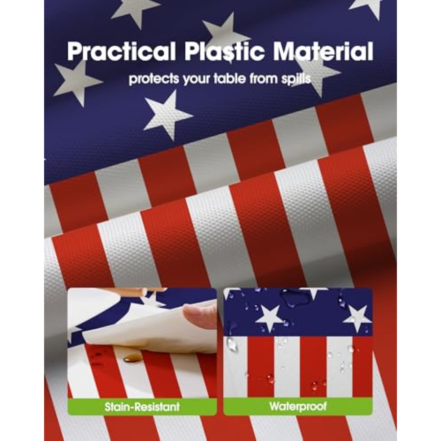 4th of July USA 250th Annivers - огляд і ціна Table Cloth Disposable