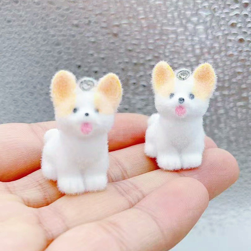 10pcs Flocked Dog Cartoon 3D A - огляд і ціна Event Party