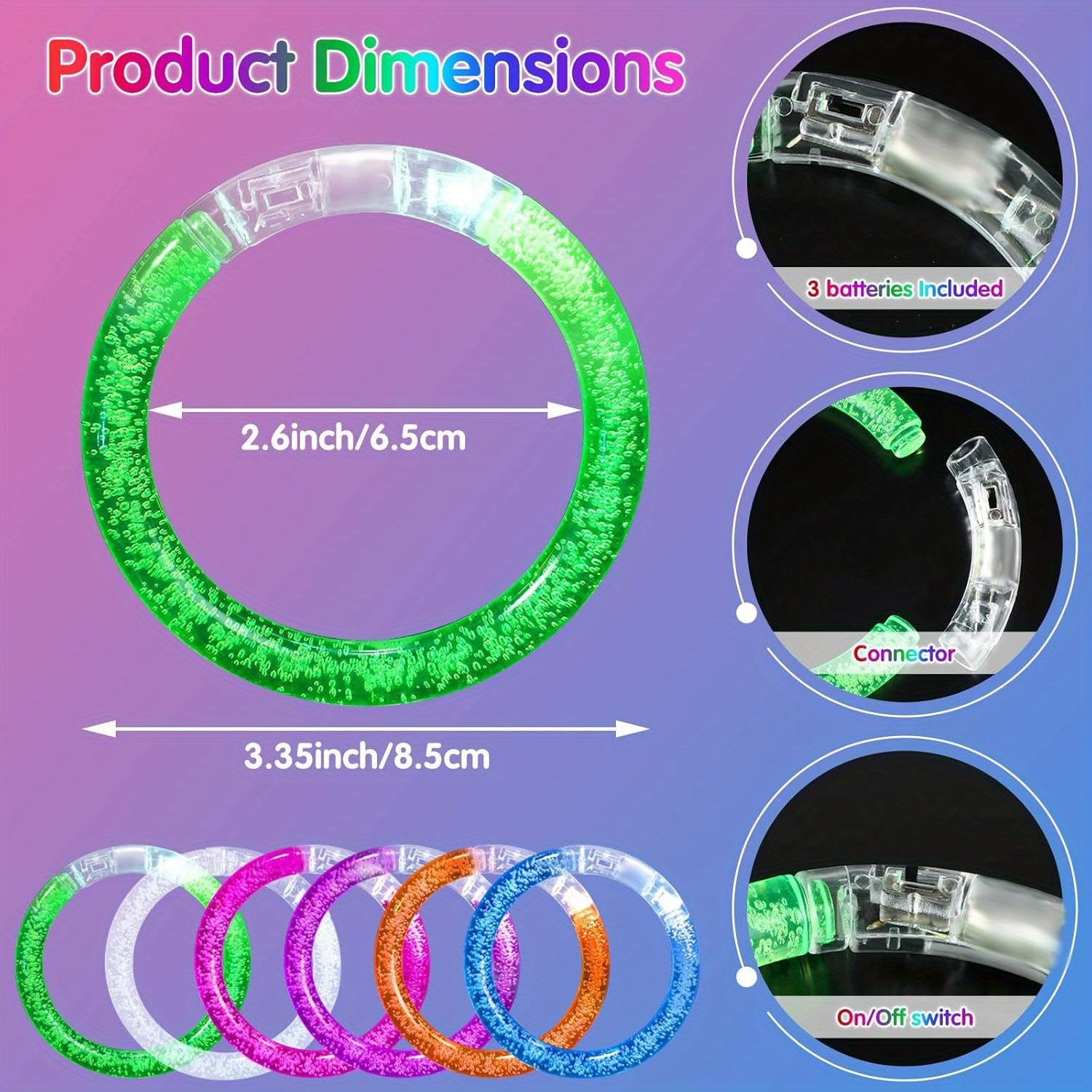 Glow-Up Party Bracelets Pack – - огляд і ціна Event & Party Supply
