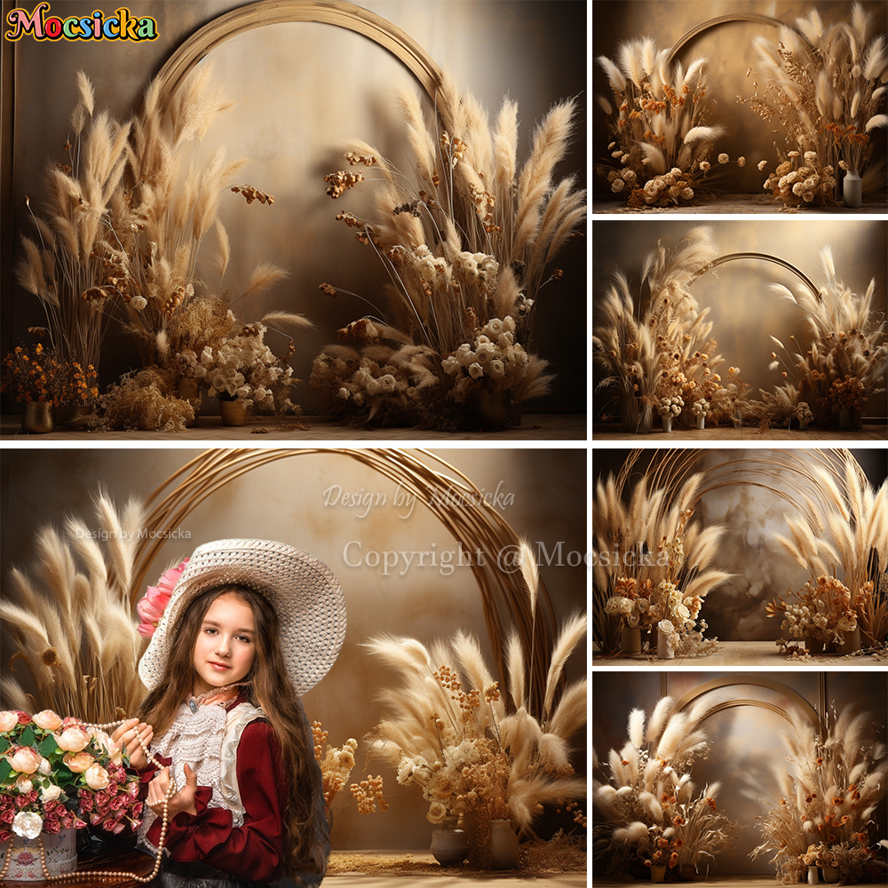 Mocsicka Boho Retro Brown Phot - огляд і ціна Dessert Table Backdrop