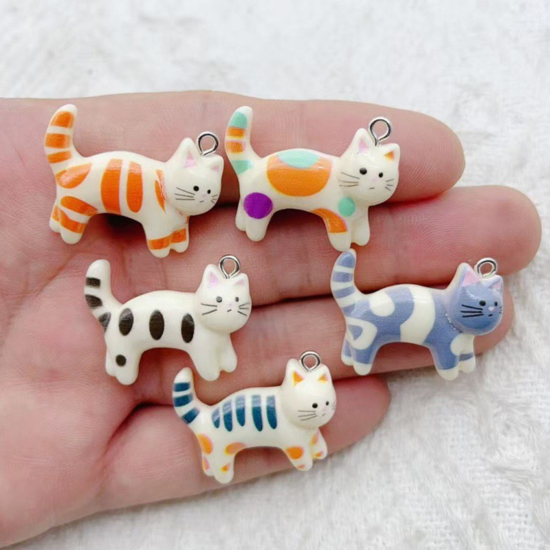 10pcs resin cartoon cat animal - огляд і ціна Event Party