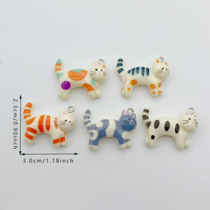 10pcs resin cartoon cat animal - огляд і ціна Event Party
