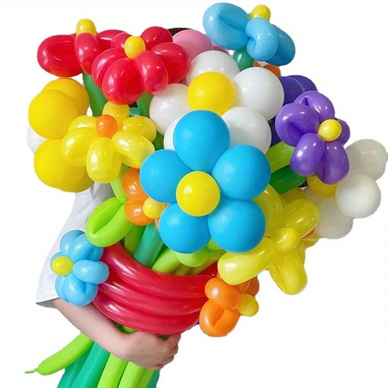 50/100pcs Colorful Long Latex  - огляд і ціна Balloon Pump Hand