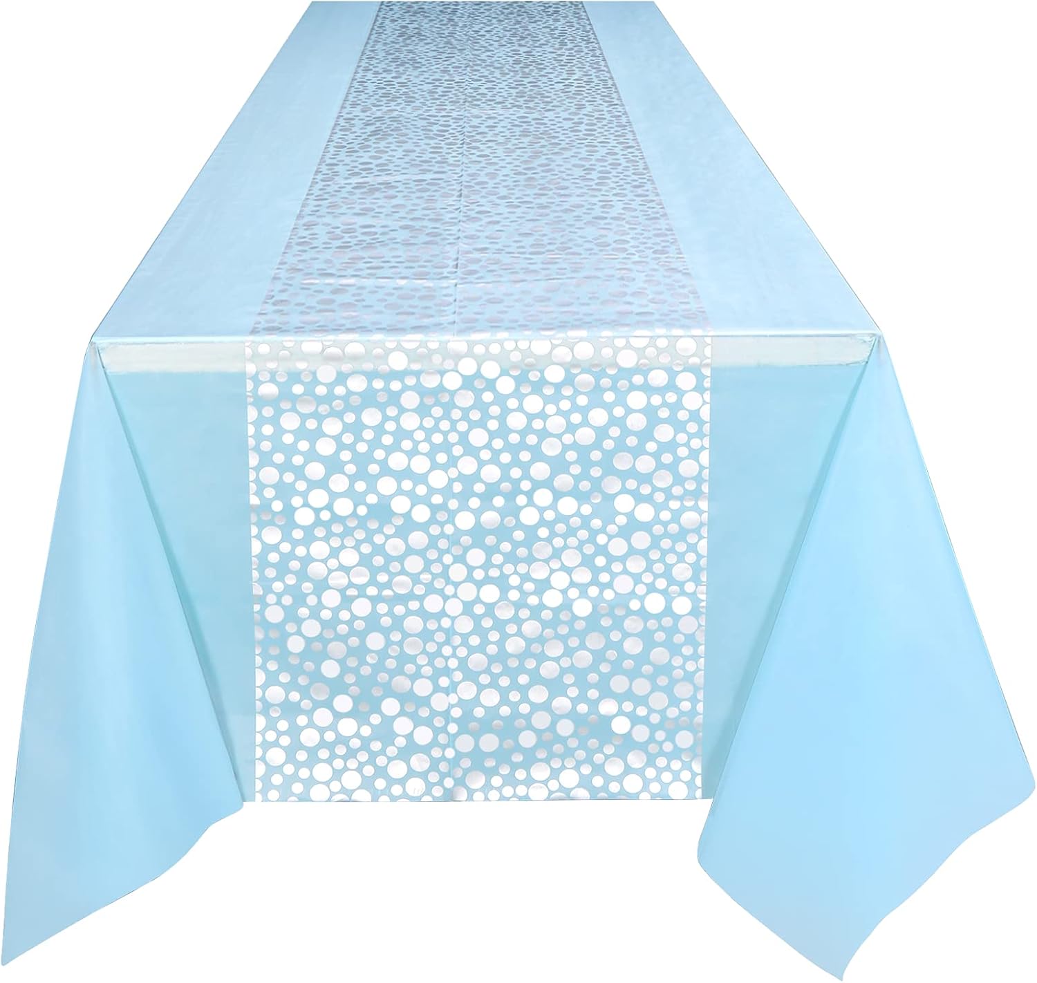 Blue and Silver Birthday Party - огляд і ціна Table Cloth Disposable