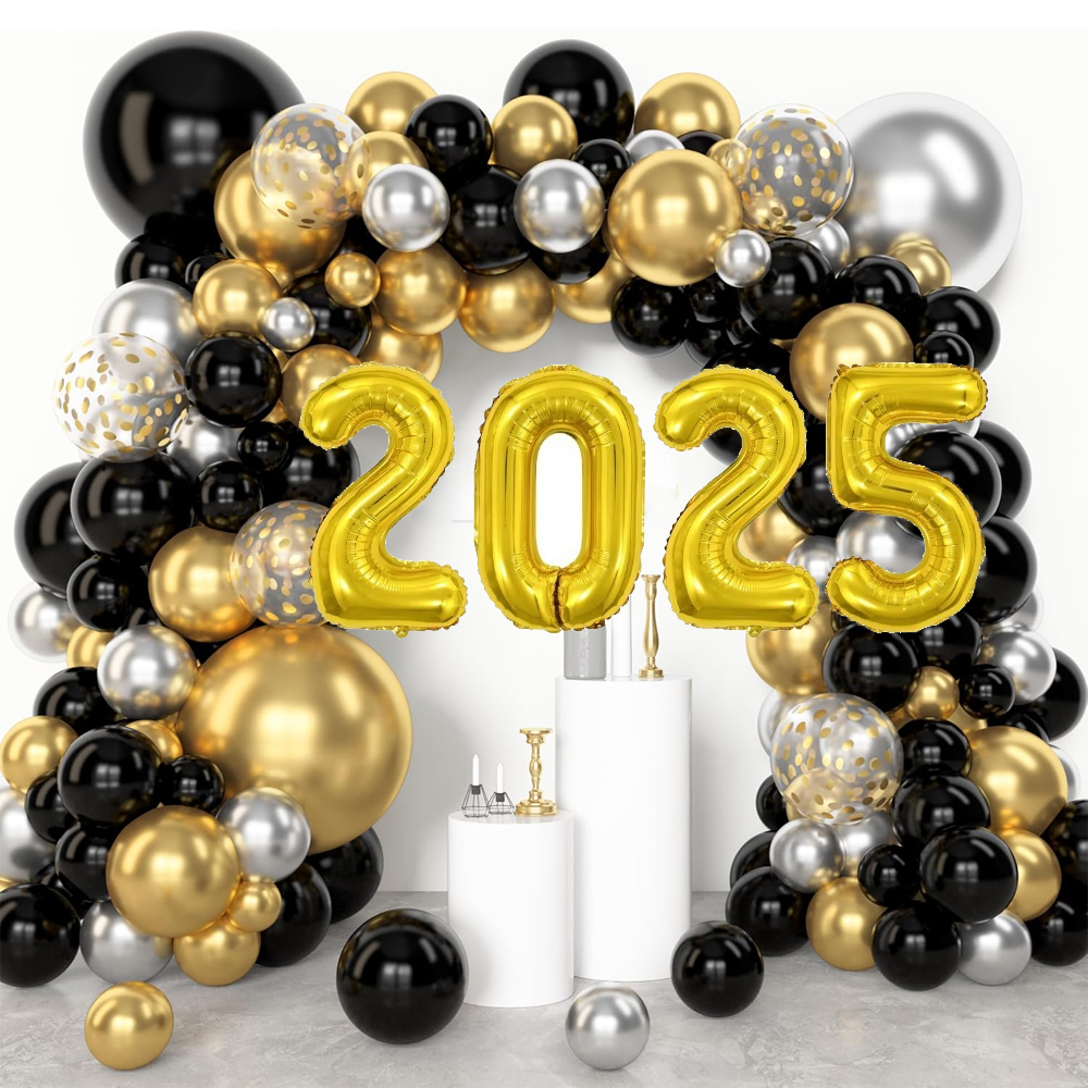 Black Gold Happy Birthday Deco - огляд і ціна Party Banner Gold
