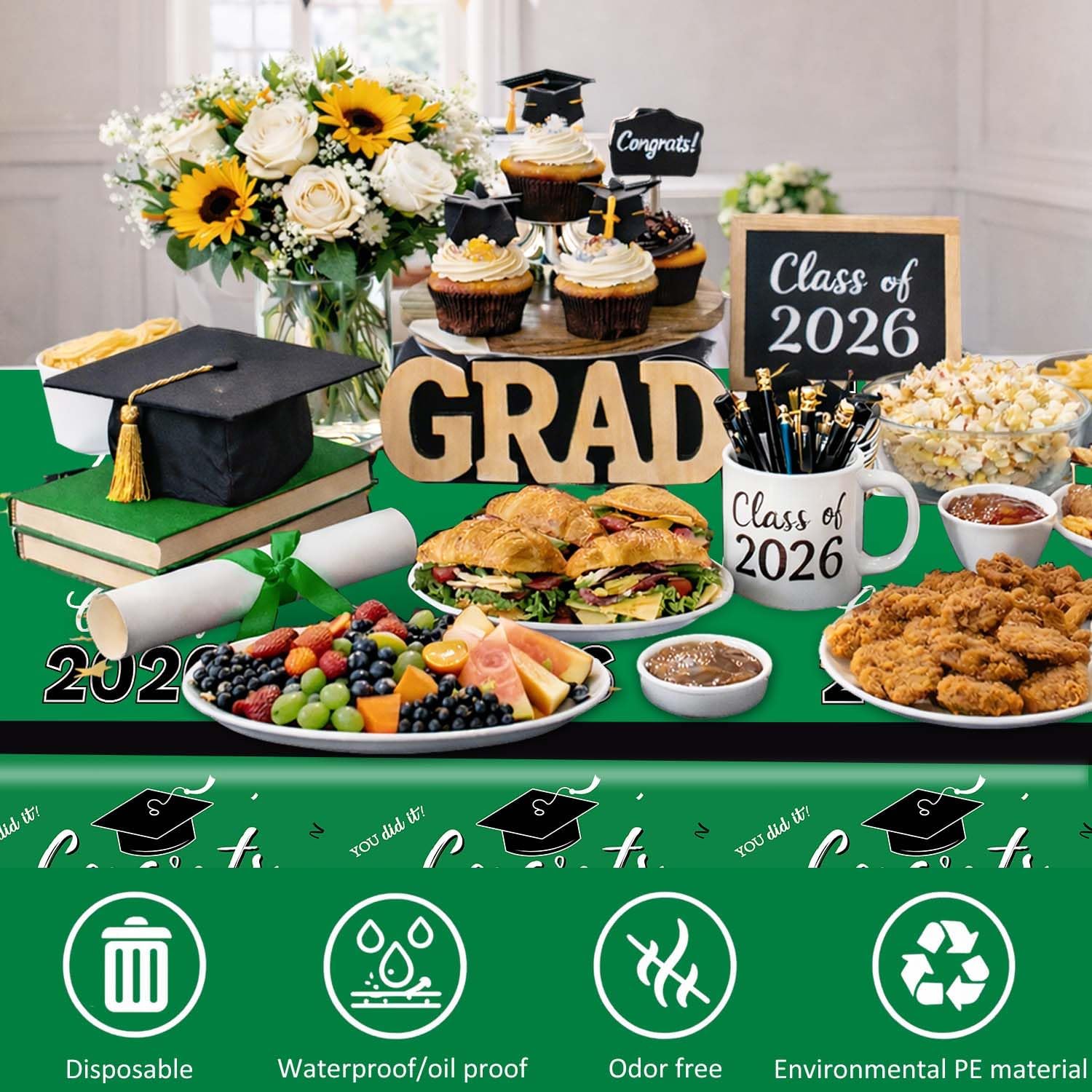 Graduation Decorations 2026, C - огляд і ціна Table Cloth Disposable