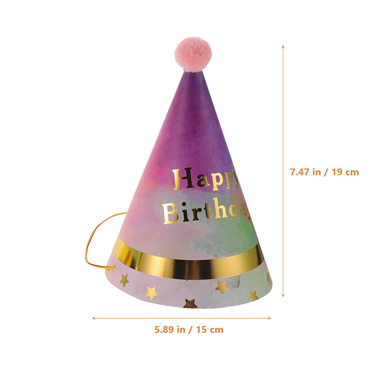 8Pcs Birthday Party Cone Hats  - огляд і ціна Party Hat Cone