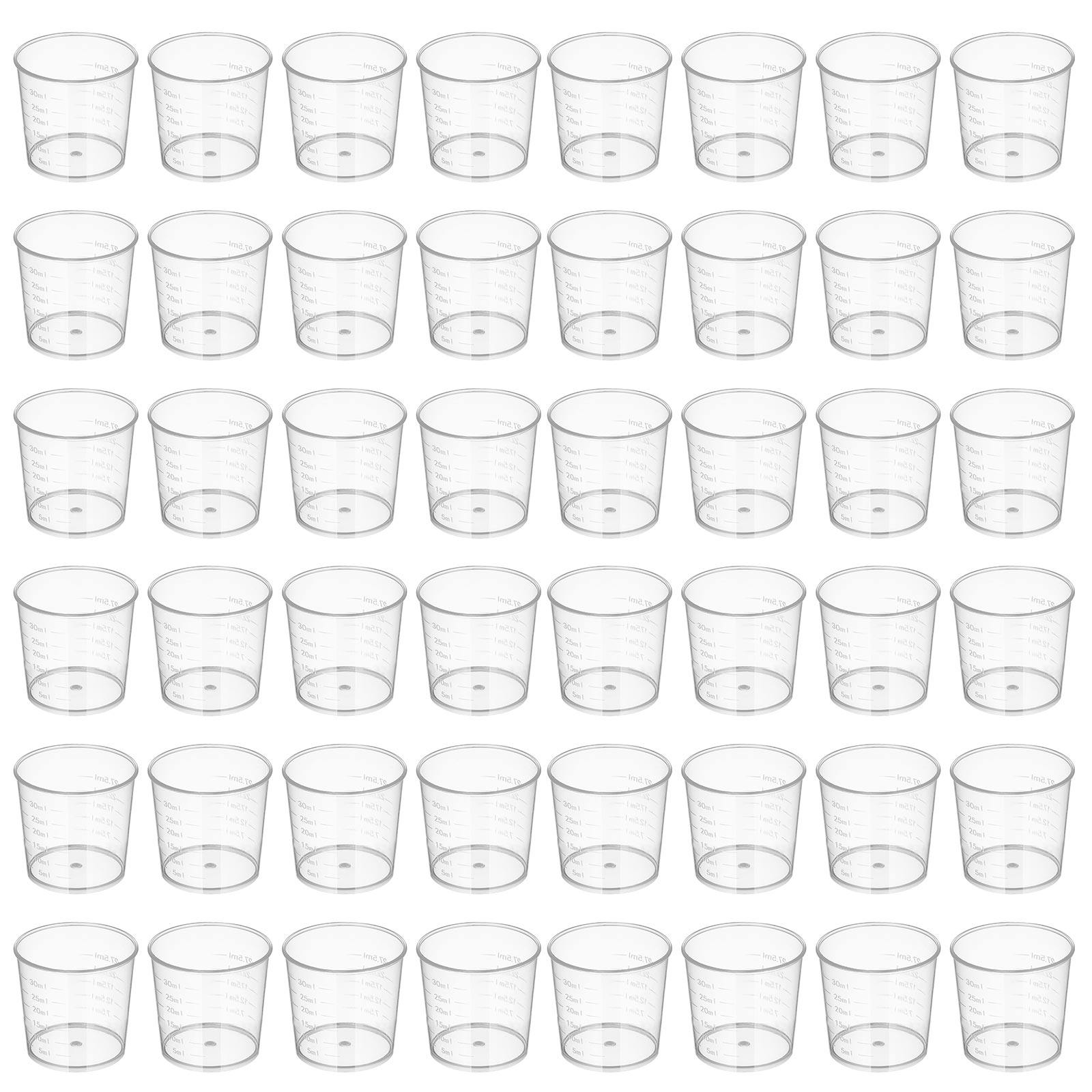 50Pcs Plastic Graduated Measur - огляд і ціна Plastic Cup 50Pcs
