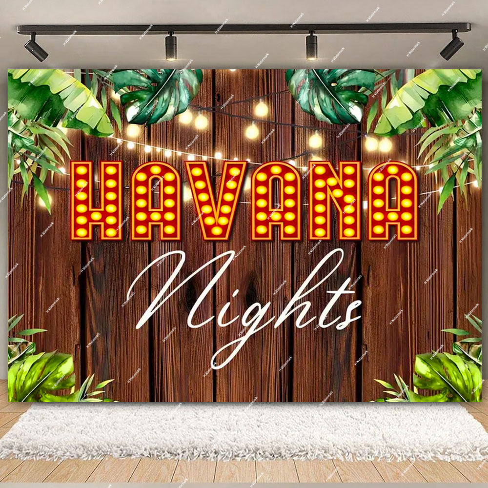 Havana Nights Backdrop Birthda - огляд і ціна Dessert Table Backdrop