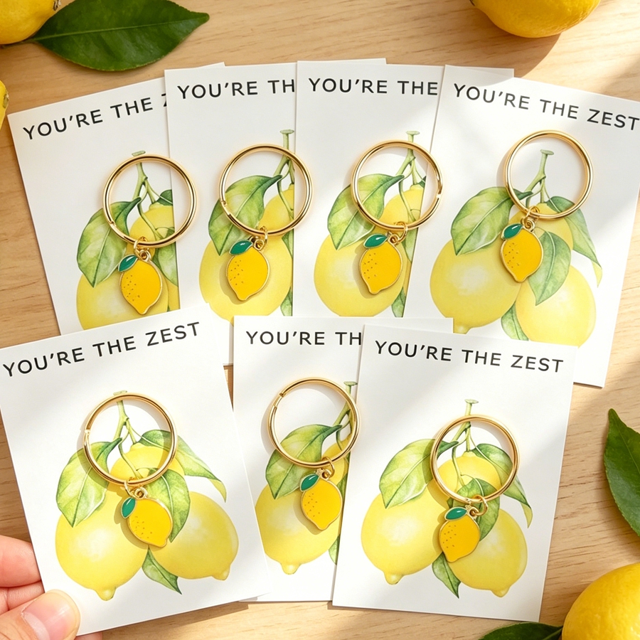 7 Chic Lemon Keychains, Includ - огляд і ціна Event Party