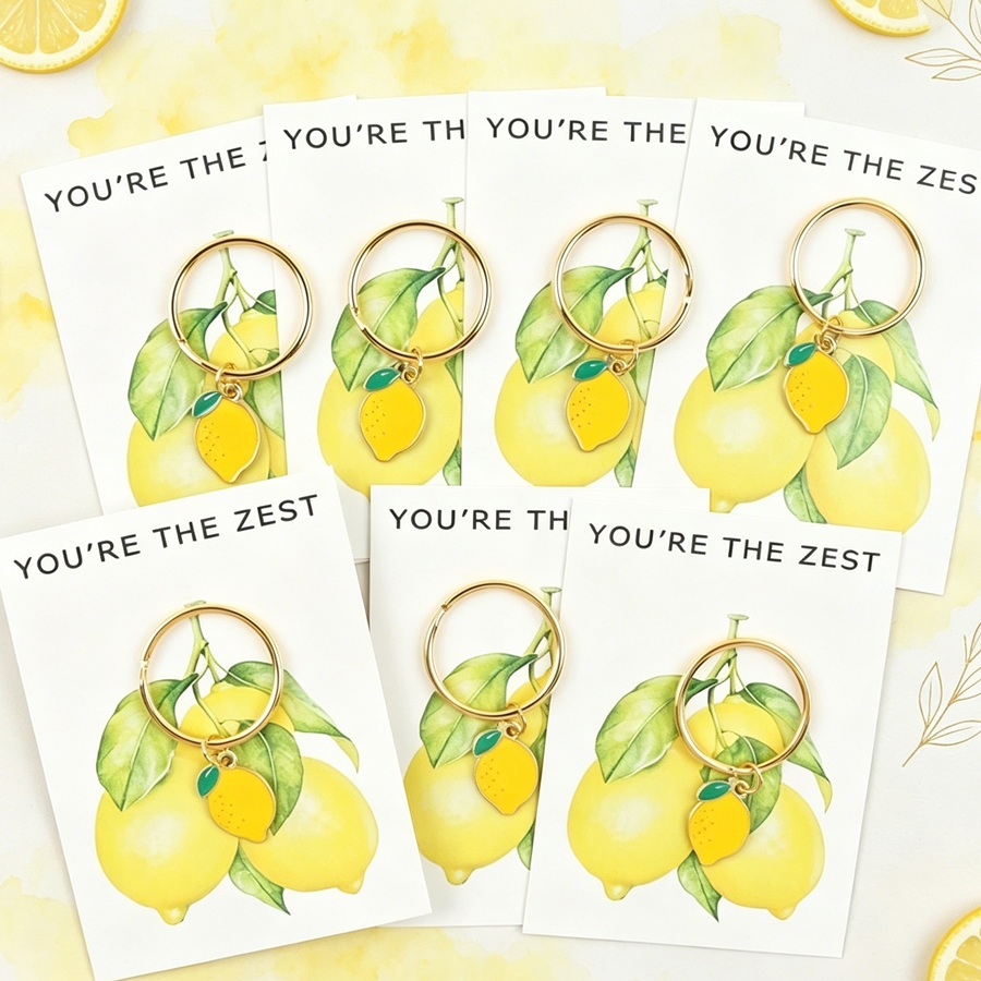 7 Chic Lemon Keychains, Includ - огляд і ціна Event Party