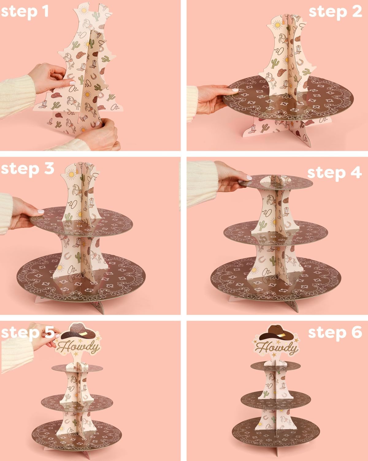 Homiva Store xo, Fetti Western - огляд і ціна Cupcake Stand Tier