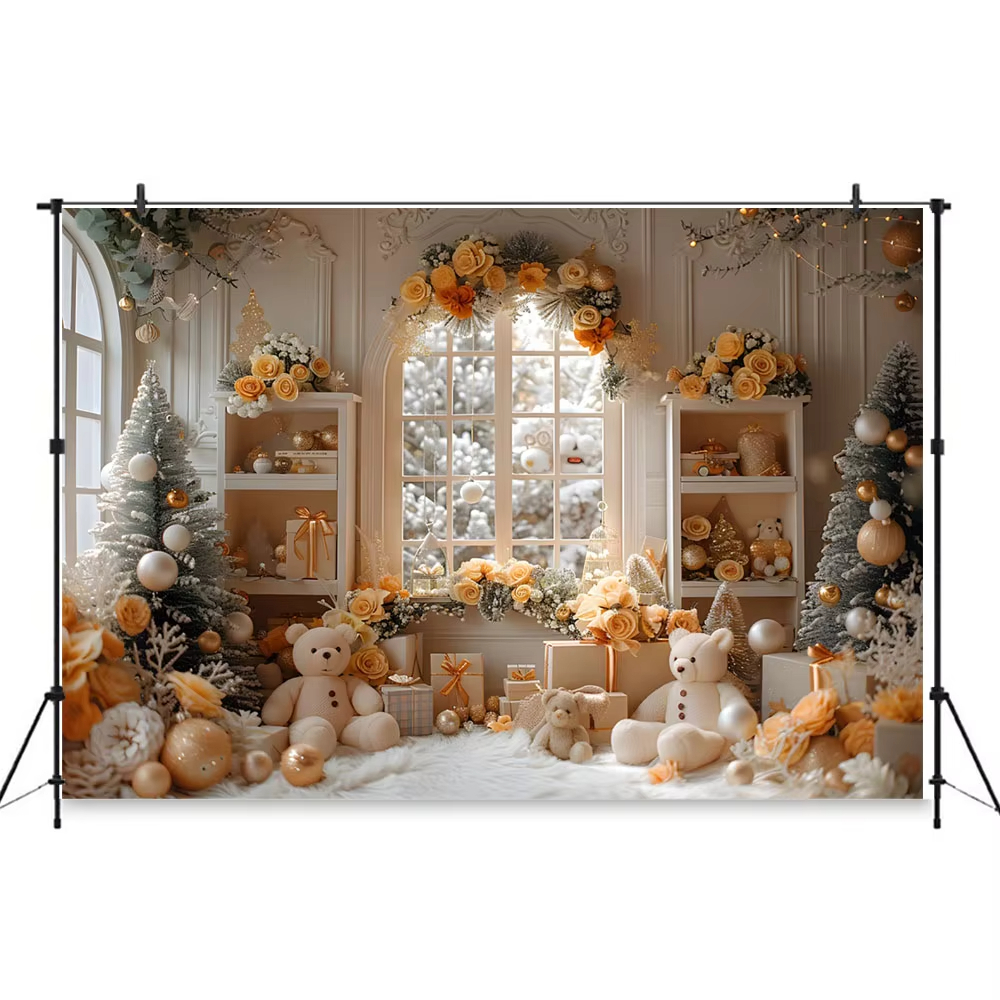 Winter Christmas Window Backgr - огляд і ціна Party Event Supply Store