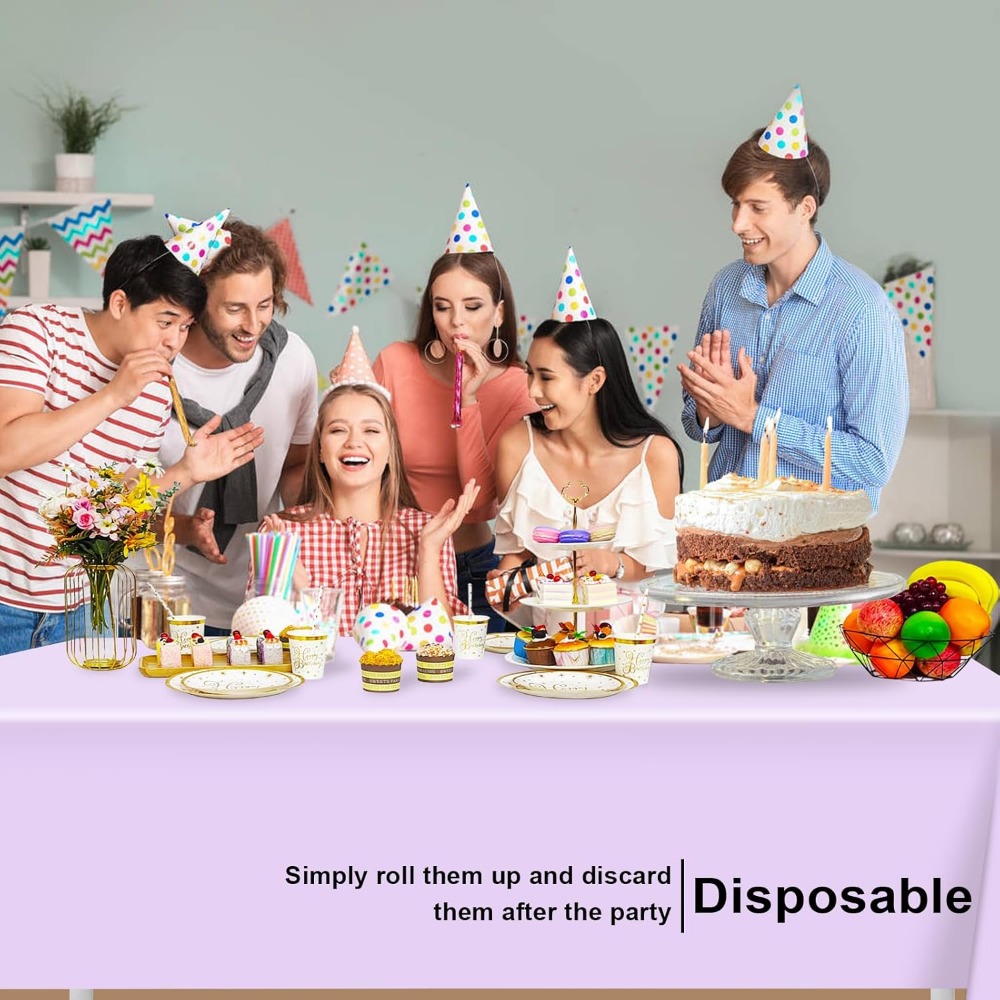 Light Purple Disposable Tablec - огляд і ціна Table Cloth Disposable