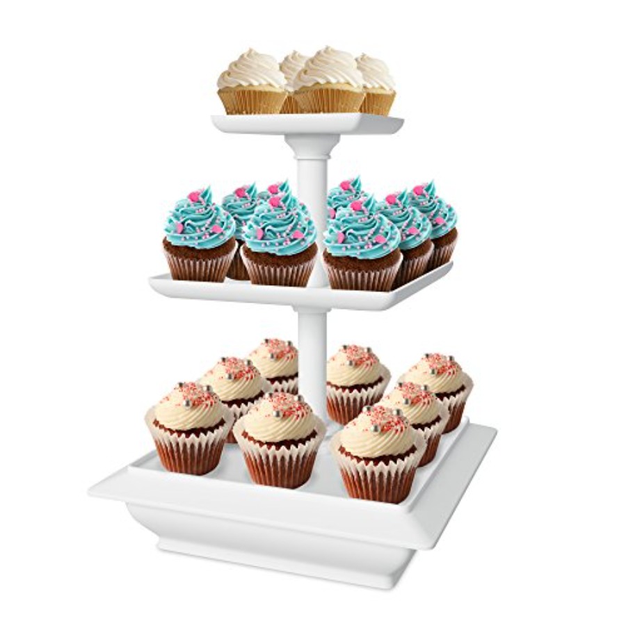 3-Tier Cupcake Stand - Square  - огляд і ціна Cupcake Stand Tier