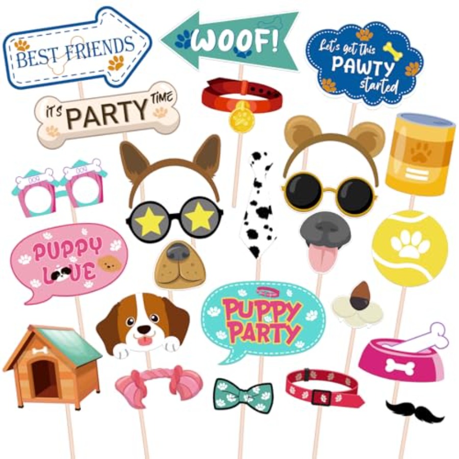 Dog Photo Booth Props - 25 Pcs - огляд і ціна Centerpiece Stick