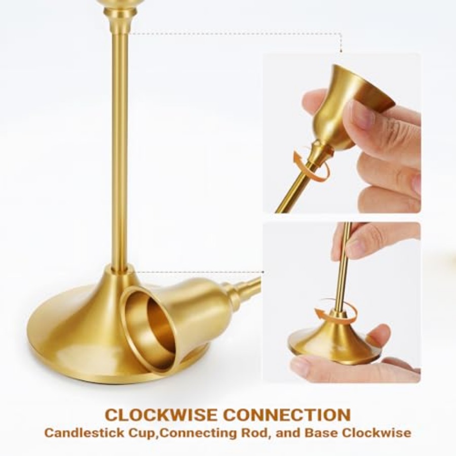 Taper Candle Stick Holder - 3P - огляд і ціна Centerpiece Stick