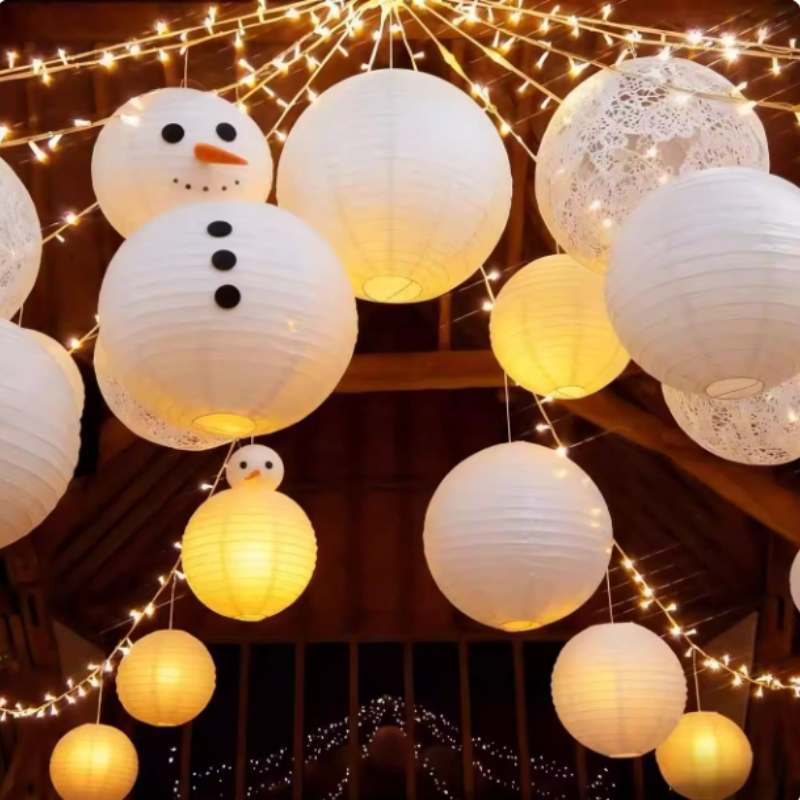 White Chinese Paper Lantern Ch - огляд і ціна Event Party Shop