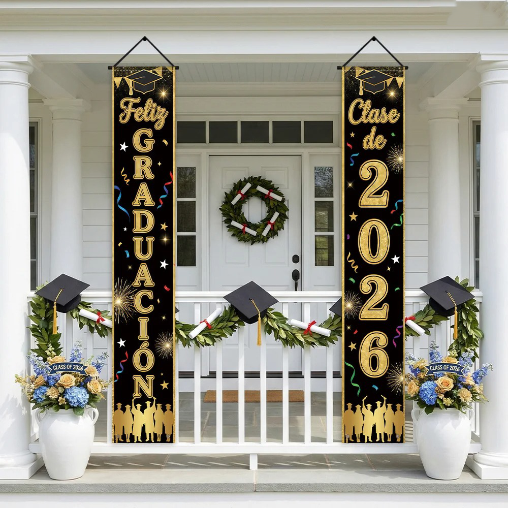 Feliz Graduacion Class of 2026 - огляд і ціна Party Banner Gold